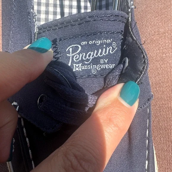 Men’s An Original Penguin Navy Blue Boat Shoes size 11 - Picture 2 of 5